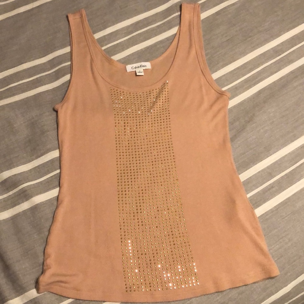 Calvin Klein tank top with gold studs
